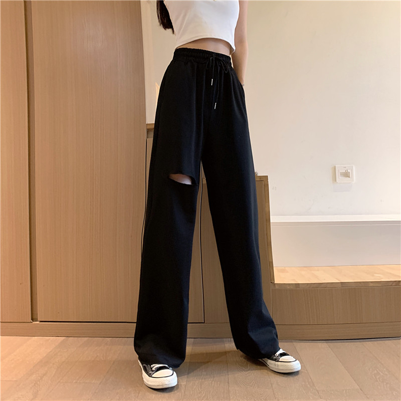 Damen Freizeithose Aus Baumwolle Mit Gummizug Für Den Sommer_voghion.com