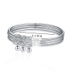 Silver bracelet, solid fashionable trend small bell for St. Valentine's Day, Birthday gift