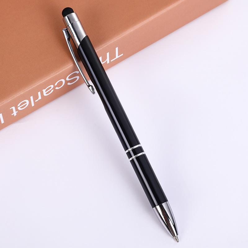 Fábrica de negocios al por mayor publicidad pluma Metal bolígrafo táctil pluma alúmina firma pluma metal pluma letras personalizadas