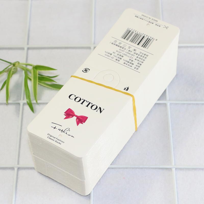 Spot women's cotton socks trademark socks hanging card socks packaging material bow paper card wholesale Spot women's cotton socks trademark socks hanging card socks packaging material bow paper card wholesale