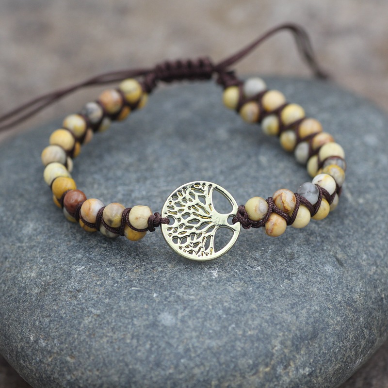 Bohemian Tree turquoise Metal Braid Bracelets