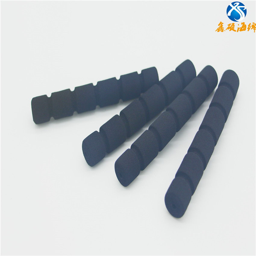 供应黑色磨砂泡棉手把套 成型呼啦圈海绵管 健身器材防护泡棉管