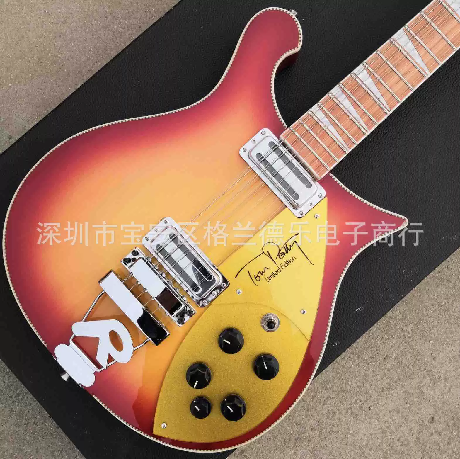 Гранд-гитара кросс-бортовая горячая продажа RicKenBacker класс 12 струнная пианино струна электрогитара производители прямое одобрение