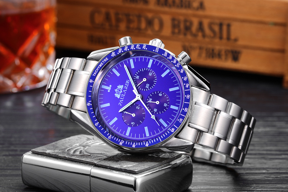 Fully Automatic Mechanical Multi-Function Strong Luminous Steel Strap Men's Watch AUTOMATIC WATCH_voghion.com