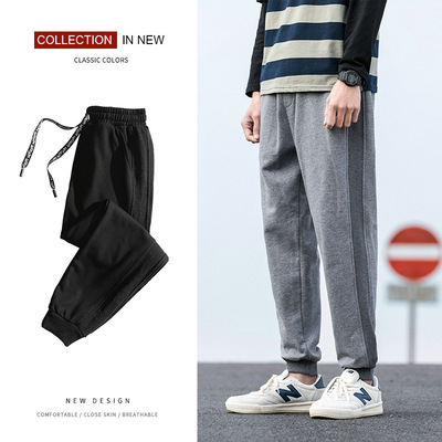 customized Spring and summer Chaopai street Sports pants Men's Casual pants New products man Nine points trousers Slacks