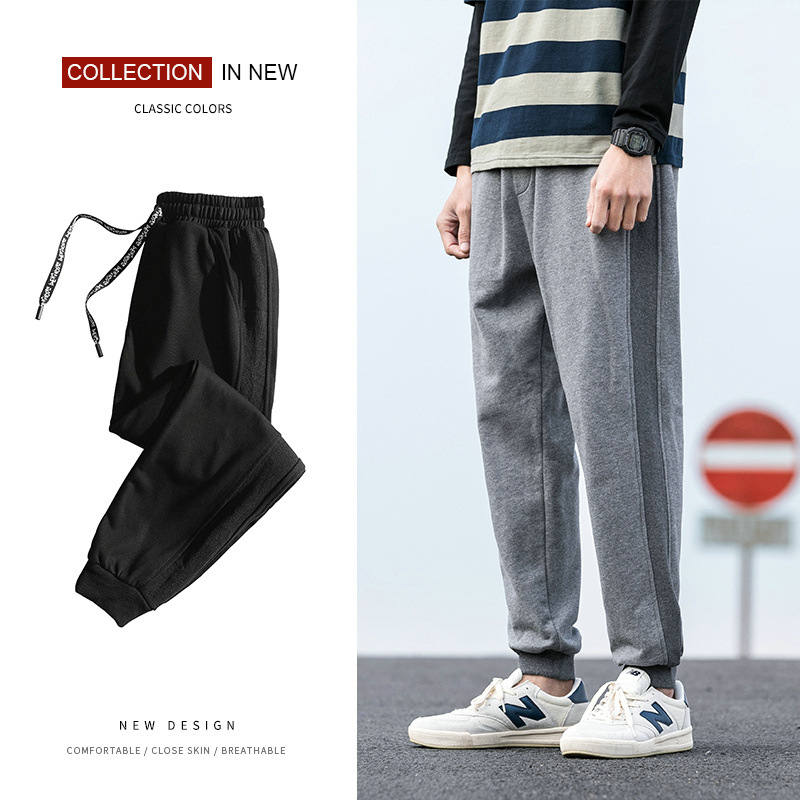 customized Spring and summer Chaopai street Sports pants Men's Casual pants New products man Nine points trousers Slacks