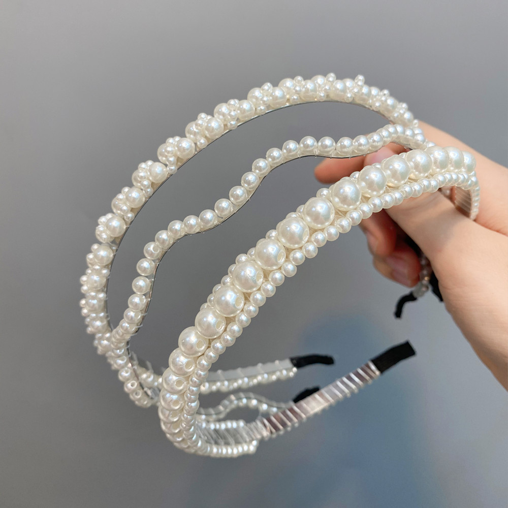 Simple Pearl Headband Wholesale display picture 17