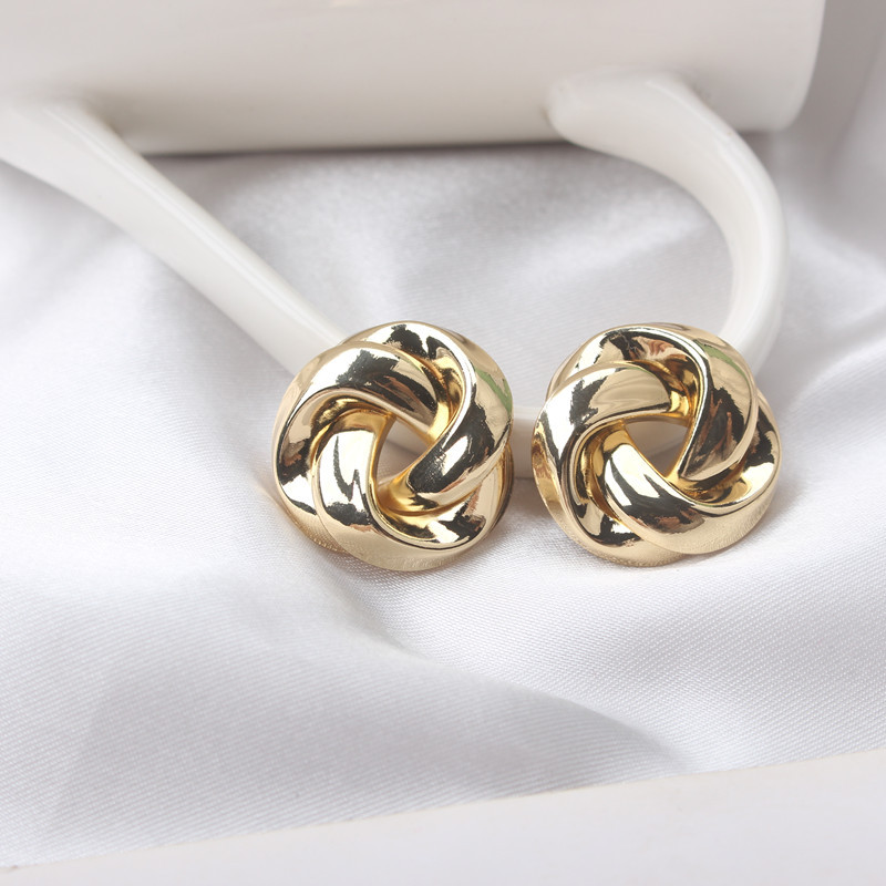Daily Occasion Wholesale Jewelry 1 Pair Vintage Style Geometric Metal Ear Studs