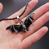 Accessory, retro necklace suitable for men and women, European style, halloween