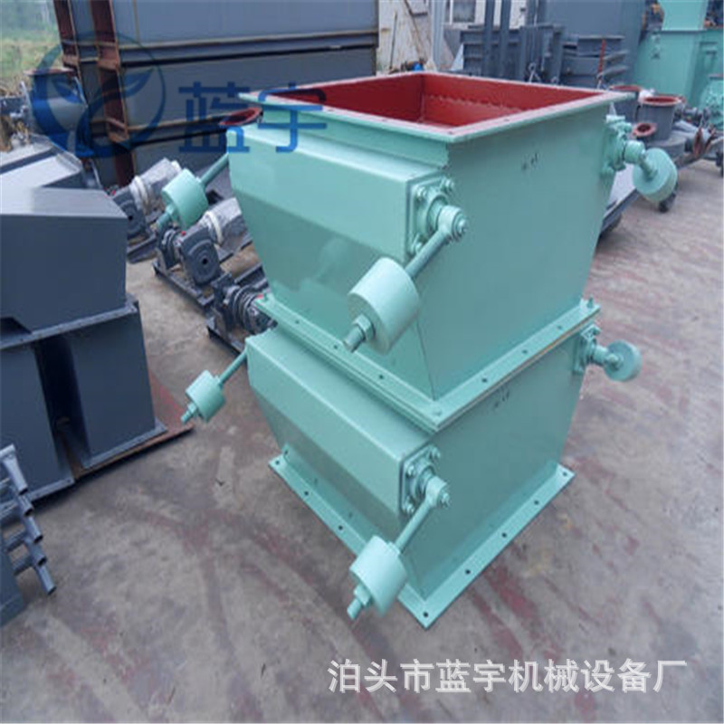 双层重锤翻板阀除尘器下料器300*300单层翻板阀重锤翻板阀三通阀