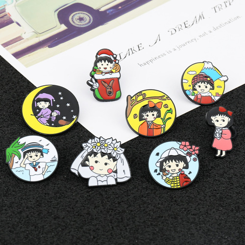 Foreign trade Japanese style Harajuku style cartoon sweet anime character brooch cute student soft girl wedding dress brooch