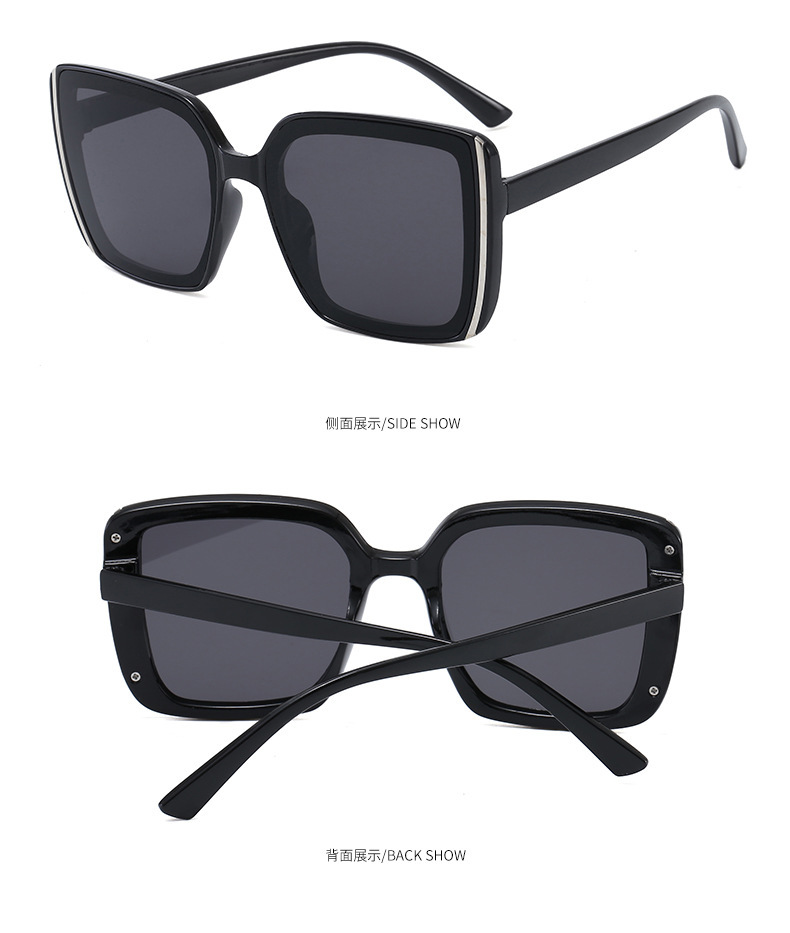 Square Glasses Style Casual Vacation Sweet Square UV400 Protection Resin Square Full Frame Women's Sunglasses
