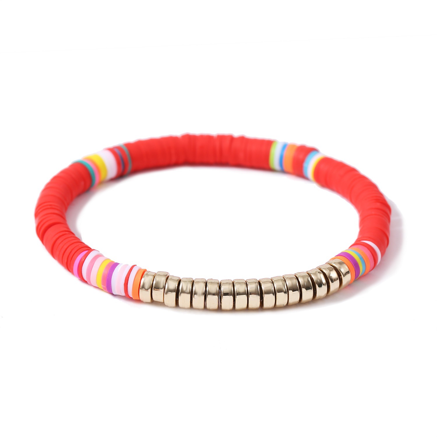 Bohemian Ethnic Style Beaded Multi-layer Rice Bead Mixed Color Elastic Bracelet display picture 4