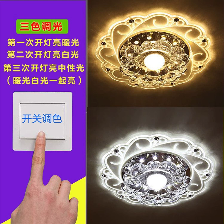 LED lights for corridor, small modern acrylic ceiling light for living room