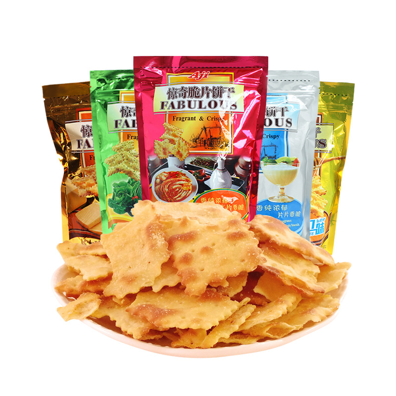 脆饼蜂蜜黄油/泡菜/起士/蔬菜/优格洋葱味批发一件代发