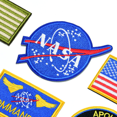 Embroidered cloth stickers computer embroidered stamps trendy brand spaceship planet rocket astronaut clothes decoration patch stickers