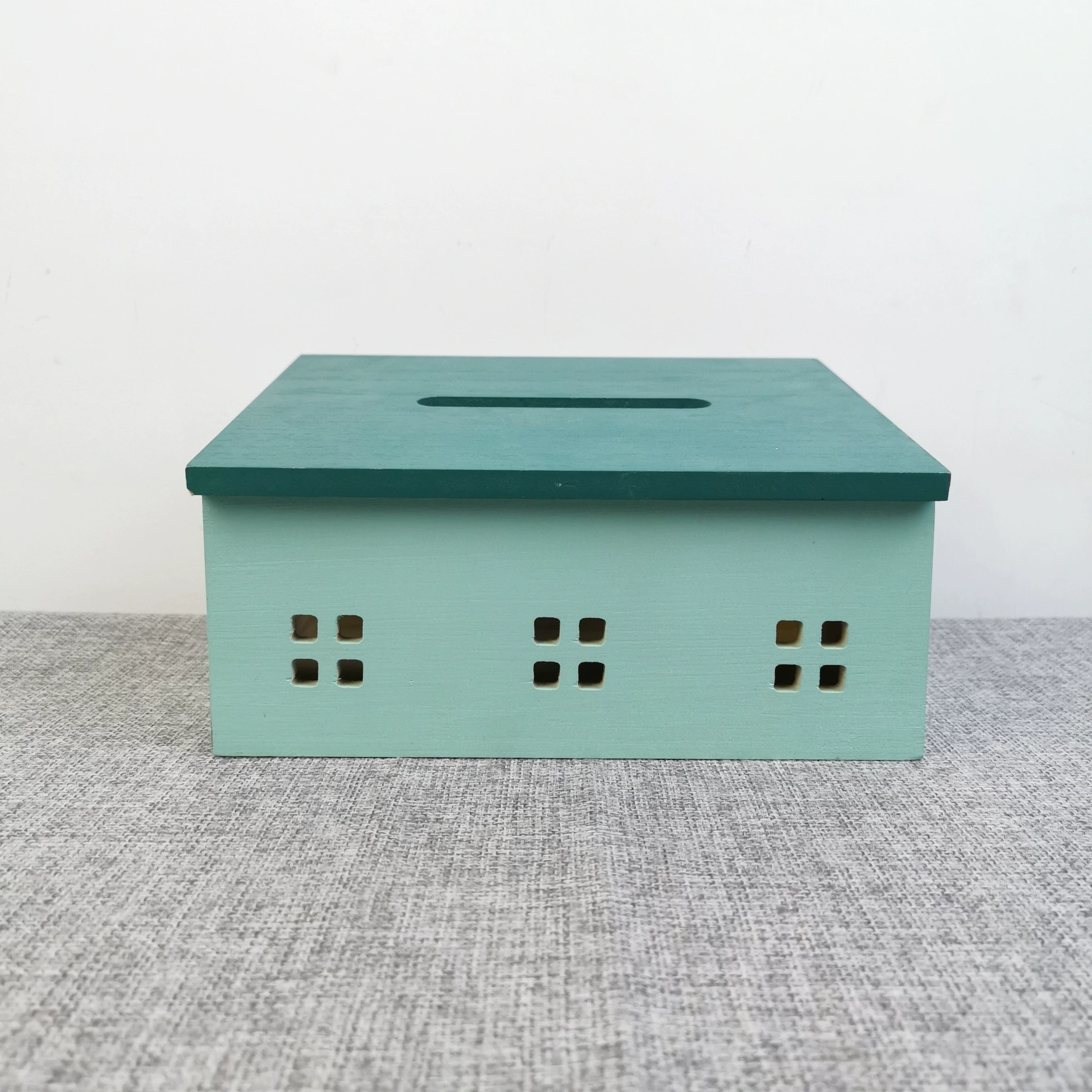 Креативный простой деревянный ящик для салфеток украшения Европейский стиль бумажная коробка свет роскошный обеденный стол ящик для хранения в форме дома