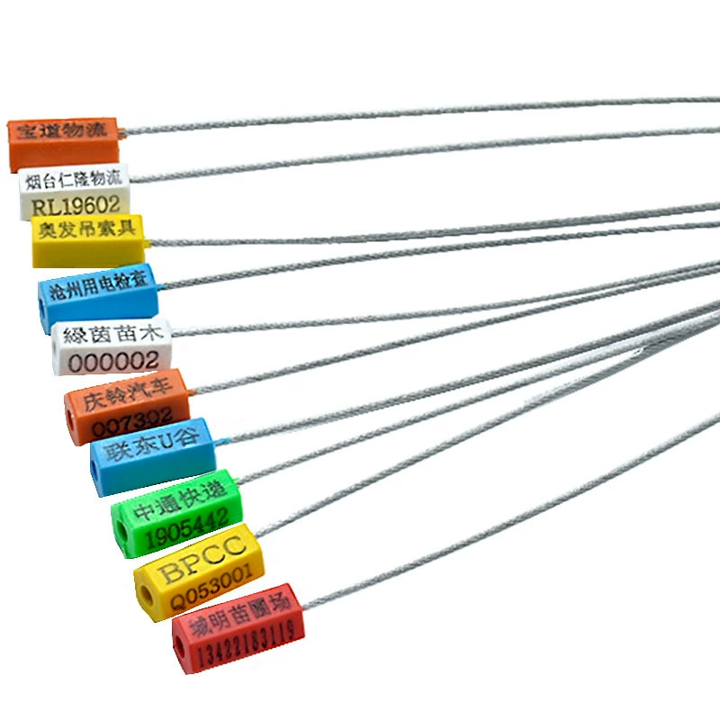 Одноразовая стальная проволока уплотнение Электрический счетчик воды уплотнение замок контейнер логистика уголь Грузовик Уплотнение стальной проволоки свинцовое уплотнение