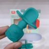 Infant Silicone Licking Spoon Boxing Anti -mouth soft silicone spoon, rice vanguard spoon to send a storage box