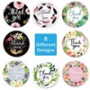Cross -border explosive flowers. Thank you sticker round -shaped non -dry glue stickers 8 pictures festive gift decoration 500/volume