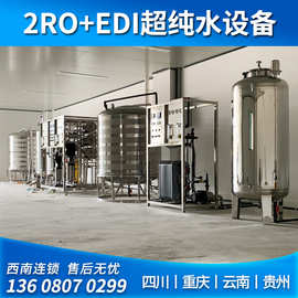 四川厂家直销 高纯水设备EDI系统 双级二级反渗透+EDI超纯水设备