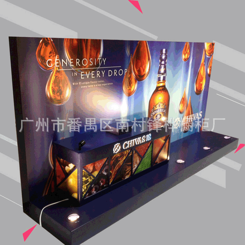 广州锋桦展柜厂生产白酒柜洋酒展柜台啤酒展柜红酒展示柜