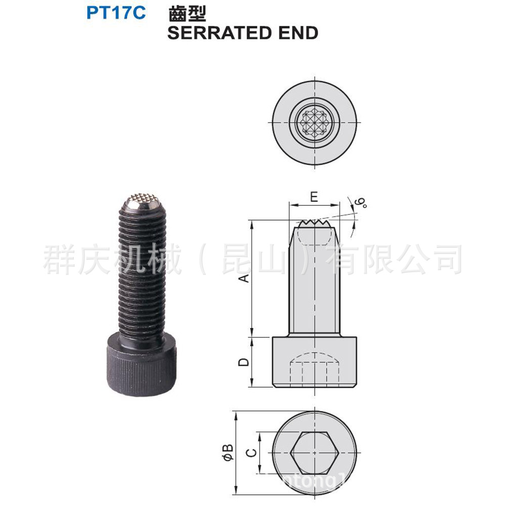 PT17C 动向钢珠螺杆齿型 台湾昱暐（昱伟、昱韦）LEAVE 治具