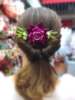 High-end hair accessory for bride, cloth handmade