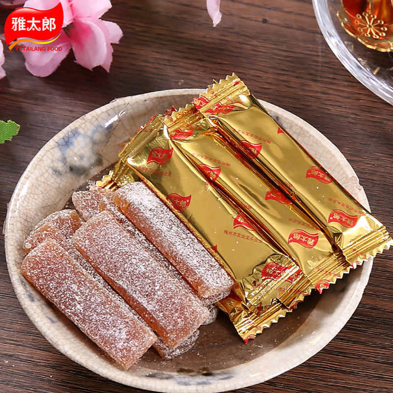 雅太郎姜糖姜汁软糖客家特产办公零食厂家供销450g袋装批发姜汁糖
