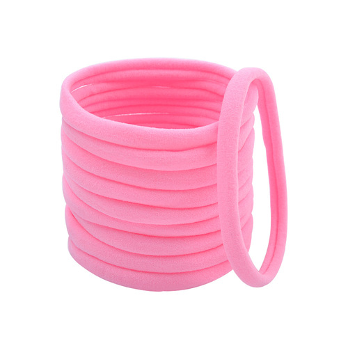 Eurasian candy-colored multi-colored 3.2 inch solid color ultra-soft DIY baby traceless nylon headband hair accessory 267