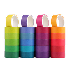 奕達 15MM24色基礎款純色彩虹色彩印DIY和紙膠帶 亞馬遜跨境批發
