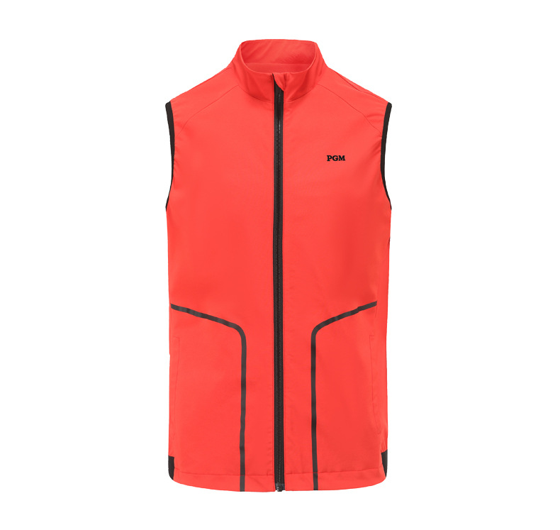Áo vest golf nam PGM dạng gile không tay, chất liệu co giãn thoáng khí — Vest Nam YF363 [màu trắng], Vest Nam YF363 [xám], Vest Nam YF363 [màu đỏ] chi tiết 14