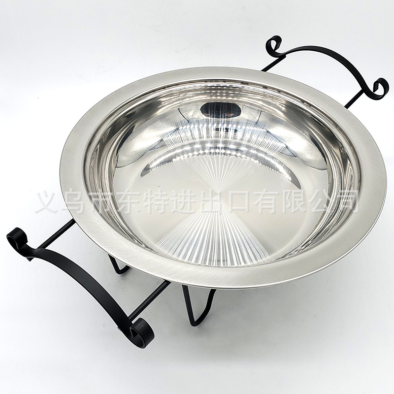Factory direct sales of stainless steel alcohol dry pot, solid and liquid alcohol stove, small hot pot, dry pot, restaurant small hot pot detail image 10
