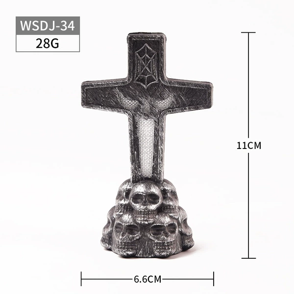 WSDJ-34, лампа-череп с крестом