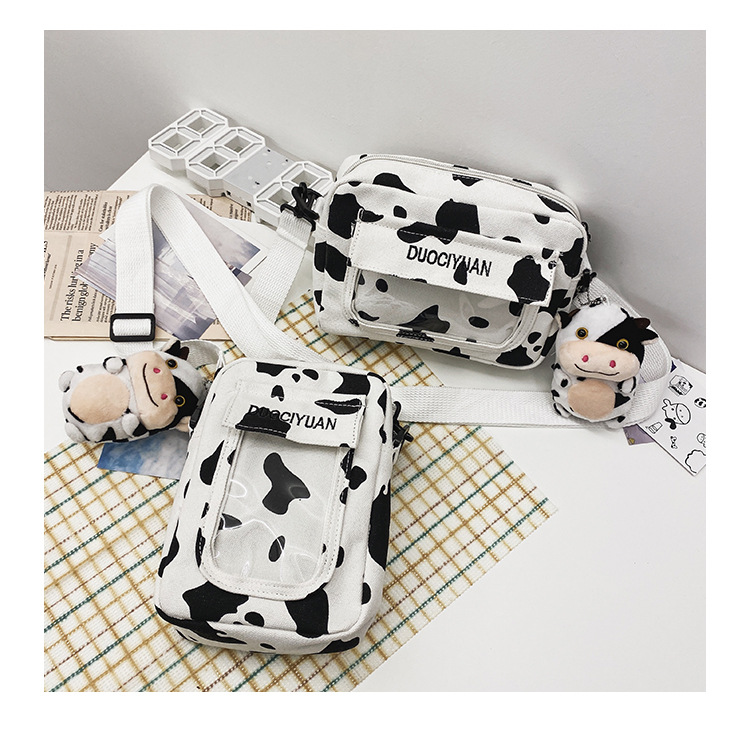 Moda Coreana Nueva Creativa Linda Muñeca Transparente Bolsa De Mensajero Bolsa De Lona Suave Al Por Mayor display picture 25