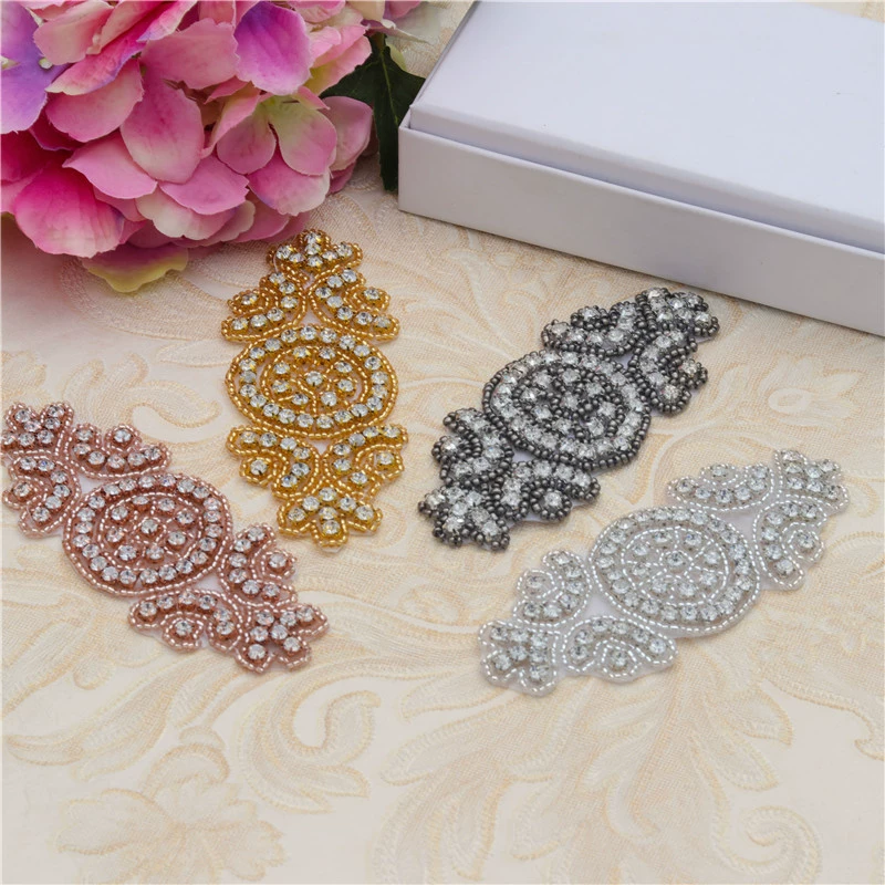 Adhesive sticker, belt for bride, wedding dress from pearl