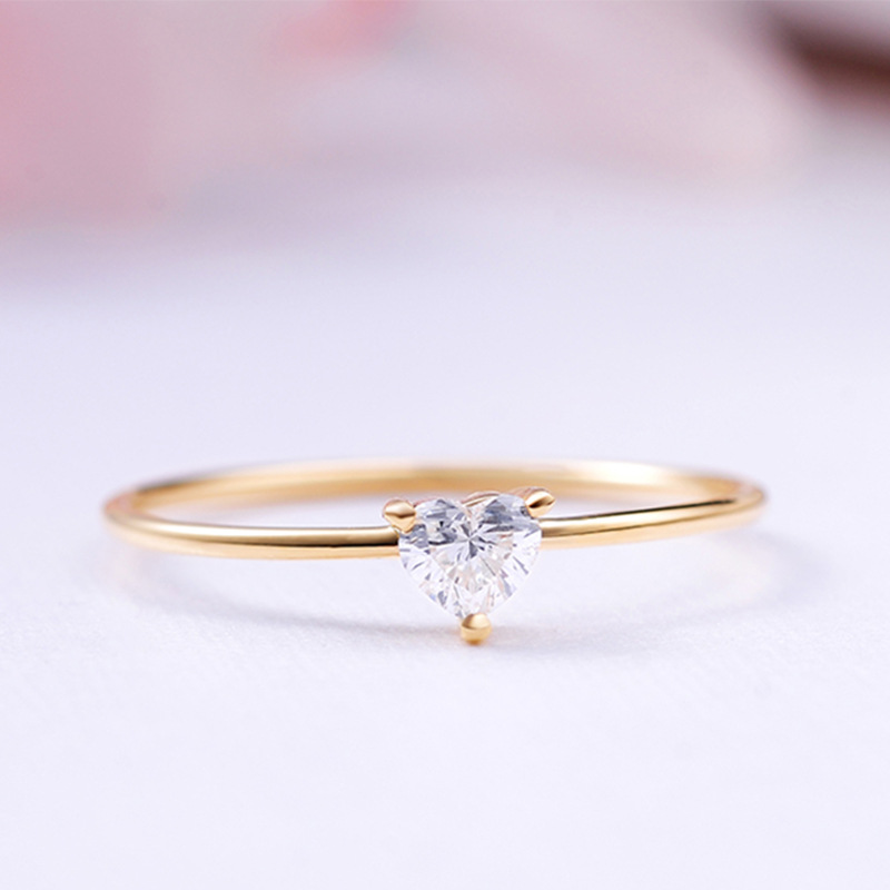 Heart-Shaped Diamond Ring