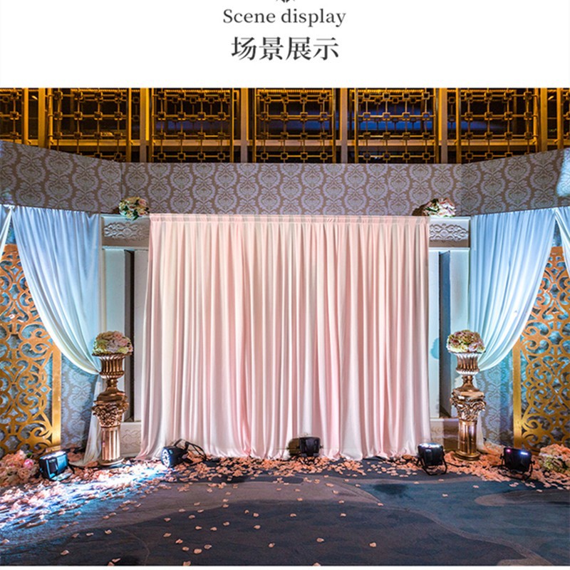 婚庆道具纱幔婚礼布置布幔背景布婚庆舞台布置帷幔纱幔装饰吊顶纱-阿里巴巴