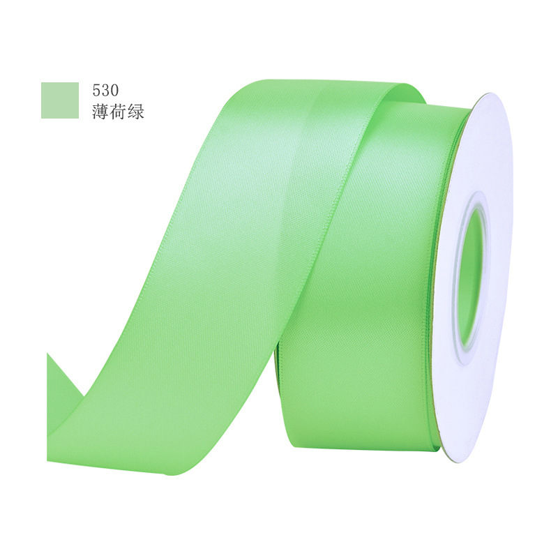 Yao ming cinta de raso de poliéster de doble cara ropa marca accesorios duna32mm serie verde 510-556 image 6
