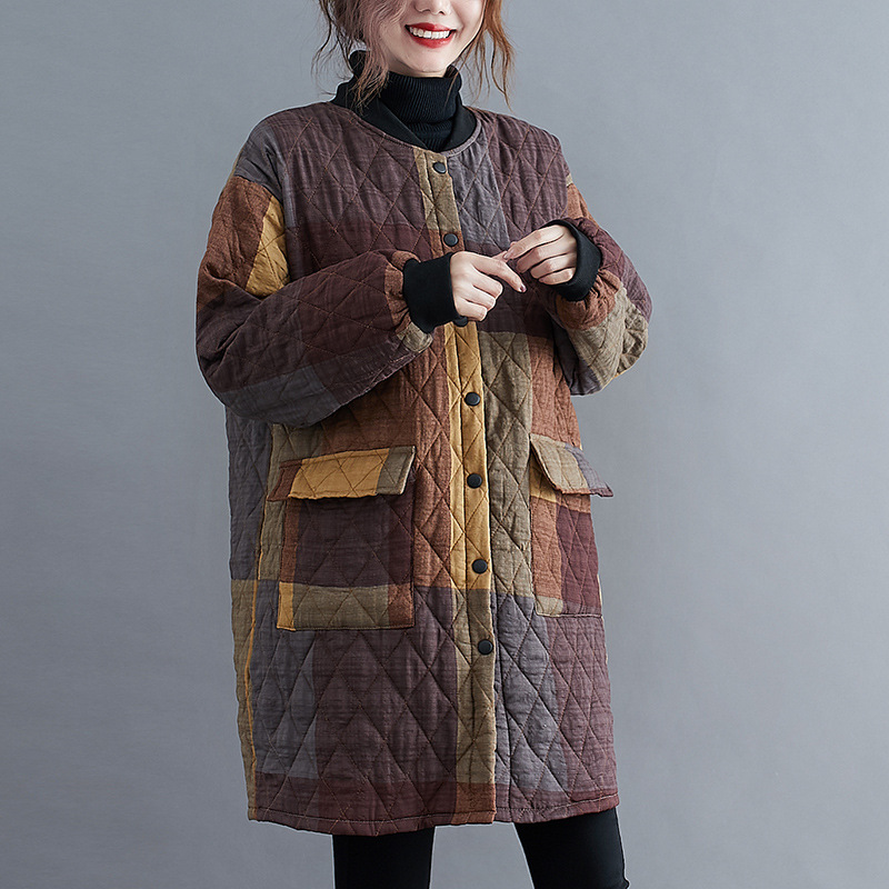 Mid-length Quilted Cotton - Red
