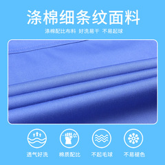Workshop factory clean work clothes manufacturer long-sleeved spring and summer breathable food workshop factory work clothes suit for men