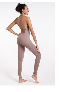 product - wholesale One-piece Workout Clothes Tight Figure Flattering Sports Set Women Beauty Back Sexy Professional Dance Yoga Clothes - 6