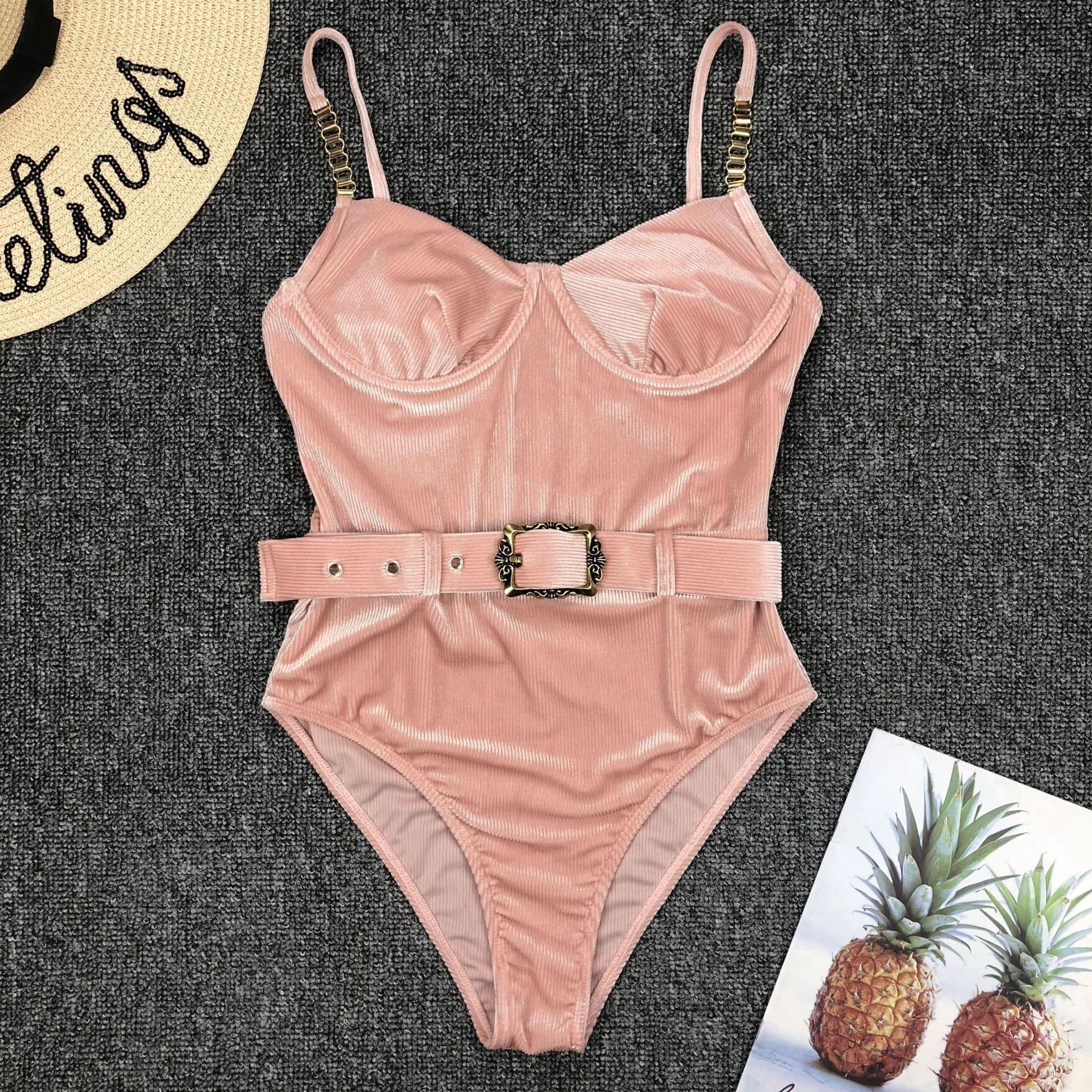 Women's Basic Modern Style Solid Color 1 Piece One Piece Swimwear display picture 32