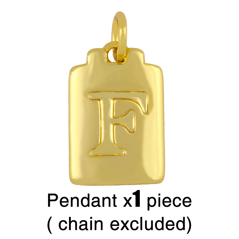 Fashion Letter 18k Gold Plated Necklace In Bulk display picture 29