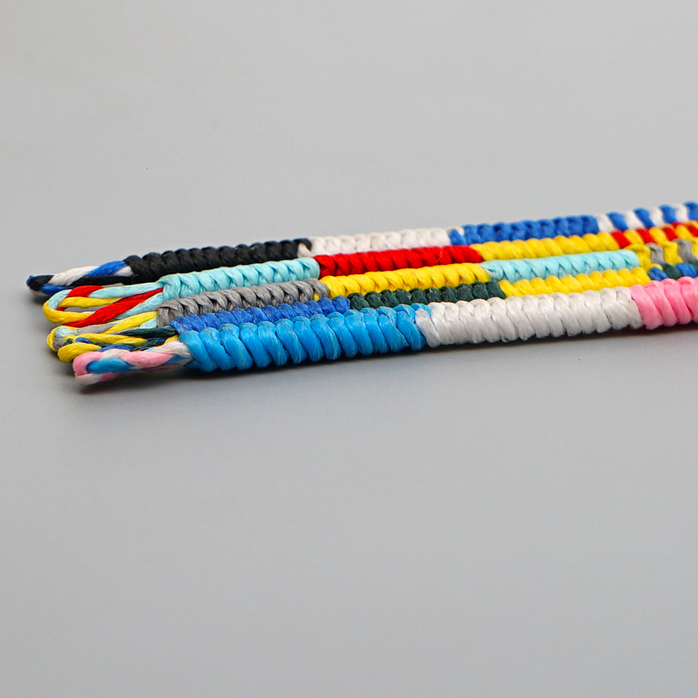 Explosion Small Commodity Bracelet Simple Wax Rope Woven Colorful Natal Rope Bracelet Handmade Jewelry Wholesale Nihaojewelry display picture 22