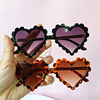 Children's fashionable cute sunglasses heart shaped, flowered