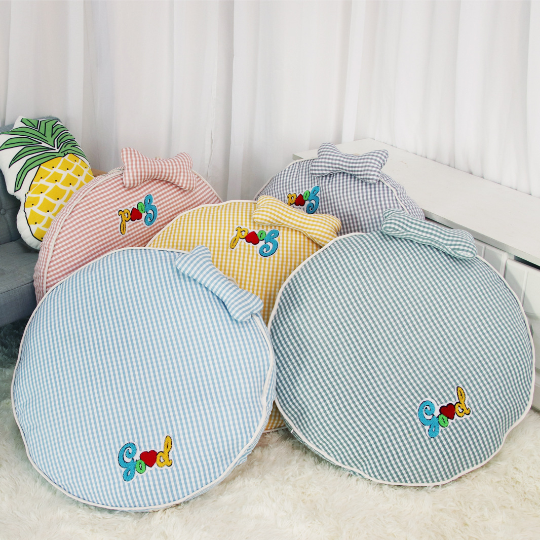 pet Cushion Cat litter kennel Dog mat Morandi Color Pet Waterloo Send bone pillow