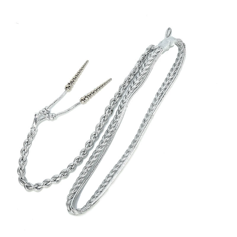 В наличии Новое художественное платье с лентой Band Яркая Серебряная лента Этикет с ремешком Бесплатная доставка