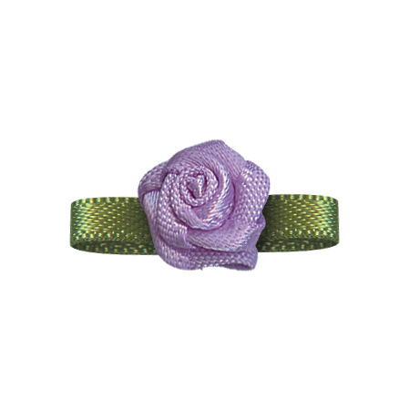 Yao Ming flor decoración hecha a mano cinta flor palabra hoja 2 puntos Rosa DIY material ropa horquilla decoración cinta flor