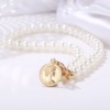 Coins from pearl, pendant, retro necklace, chain for key bag , European style, simple and elegant design